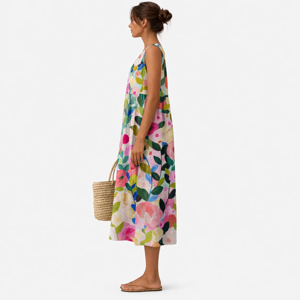 Nanna™ | Vestido Midi Cotidiano