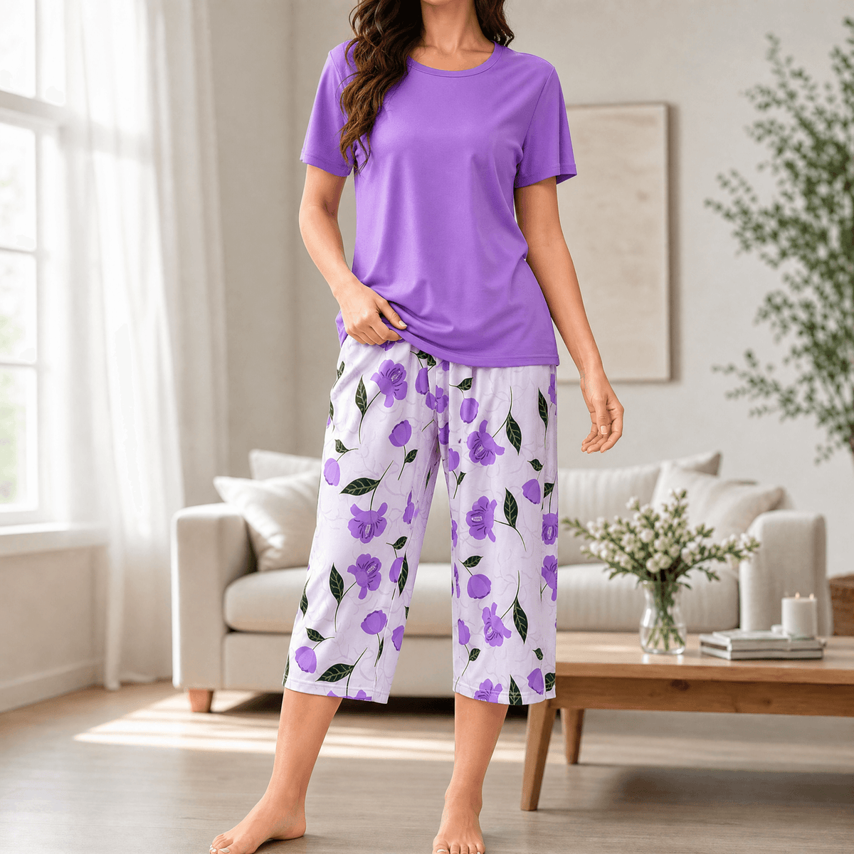 Primitiva | Pijama Capri Floral