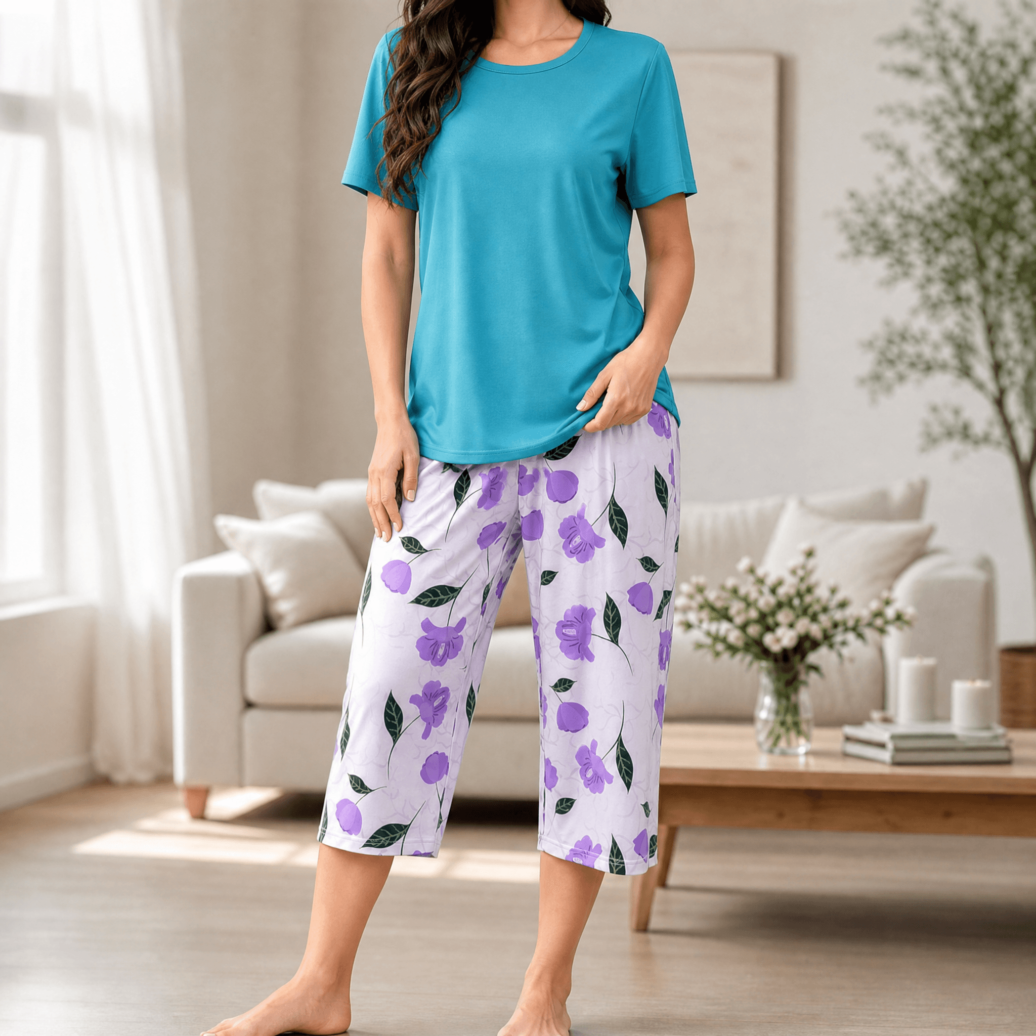 Primitiva | Pijama Capri Floral