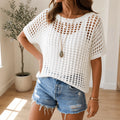 Soledad | Blusa de Punto Calado Ligera