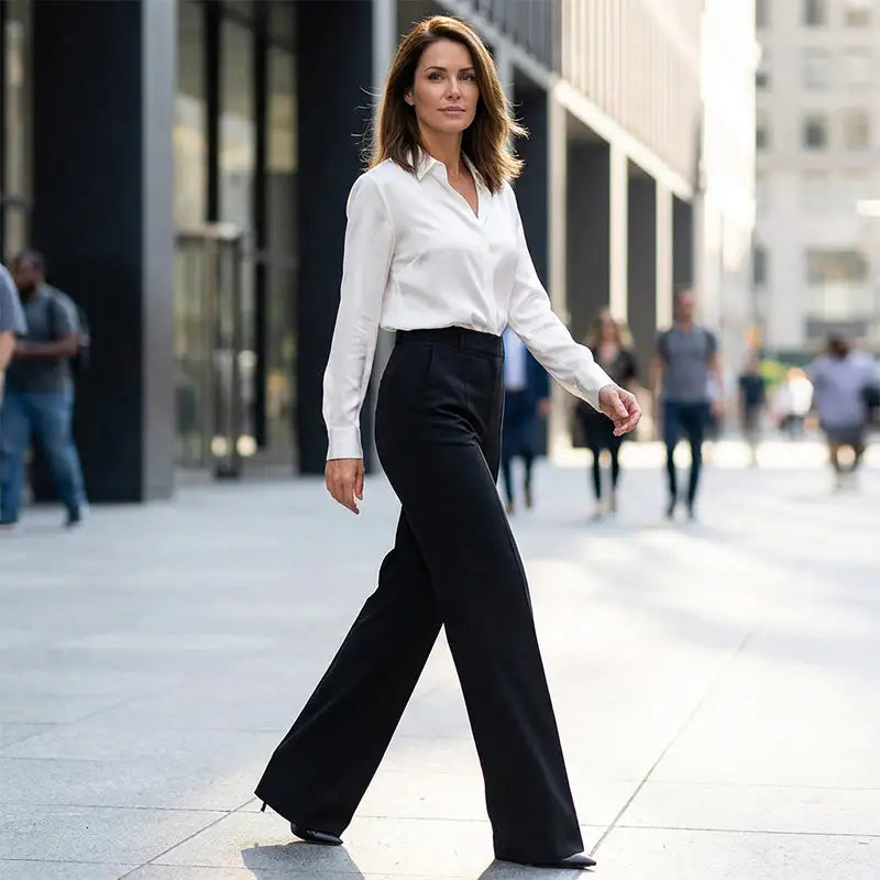 Enara | Pantalones de Traje con Cintura Alta