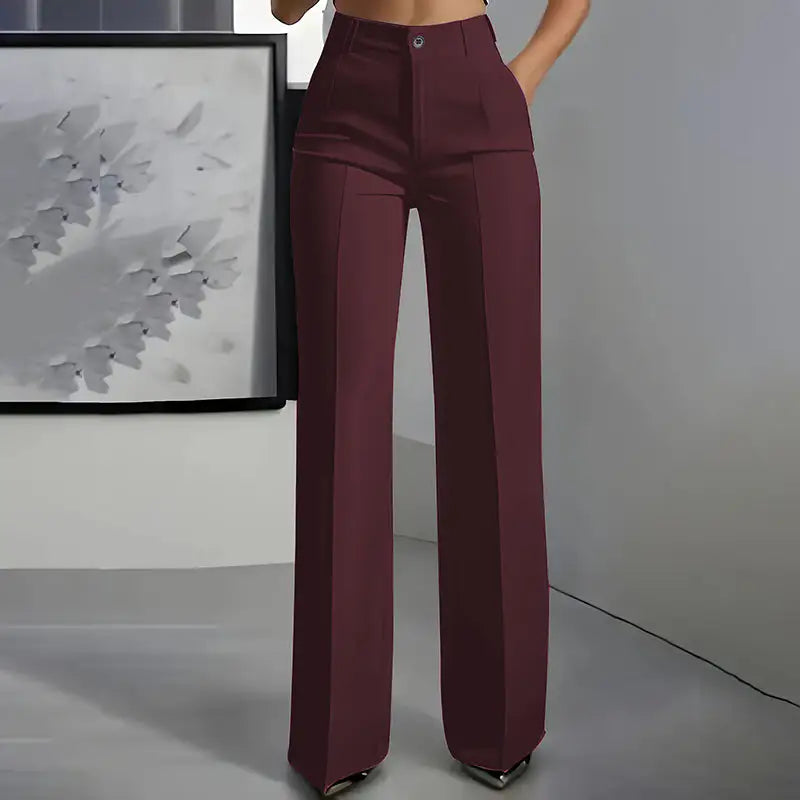 Enara | Pantalones de Traje con Cintura Alta