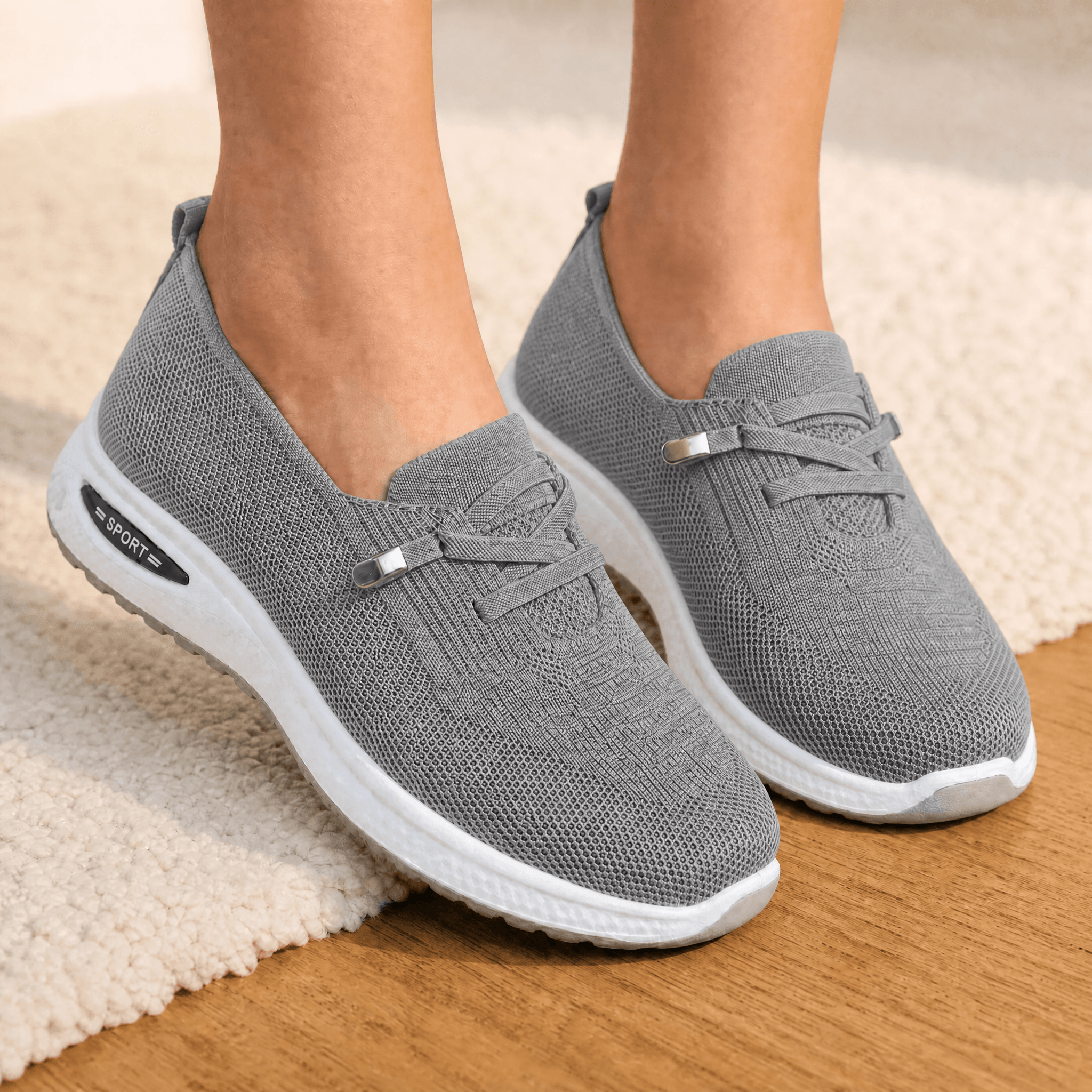 Apolonia | Zapatilla Ligera de Malla sin Cordones