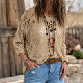 Felicidad | Blusa de Crochet con Escote en Pico