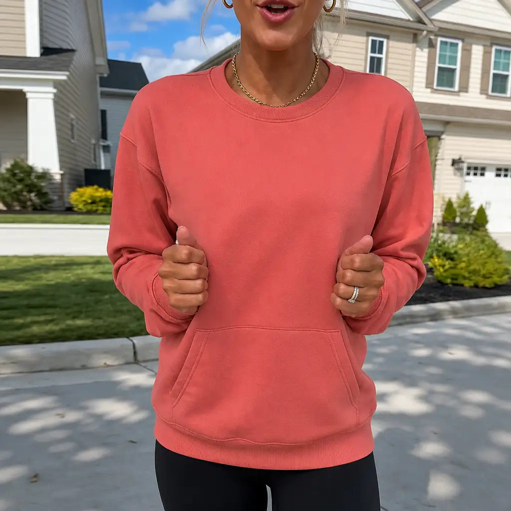 Anselma | Sudadera Oversize con Bolsillo Canguro