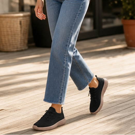 Bernarda | Zapatilla de Malla con Cuello Elástico