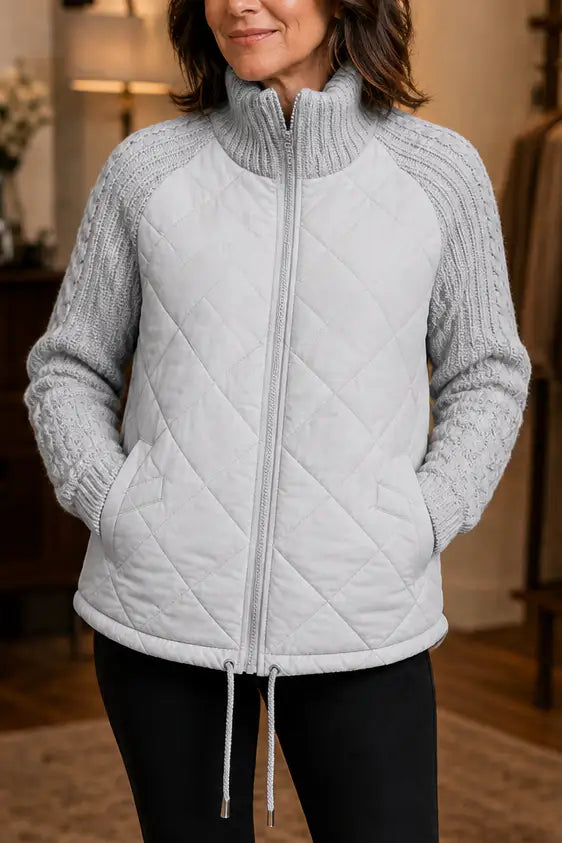 Perpetua | Chaqueta Acolchada con Paneles de Punto
