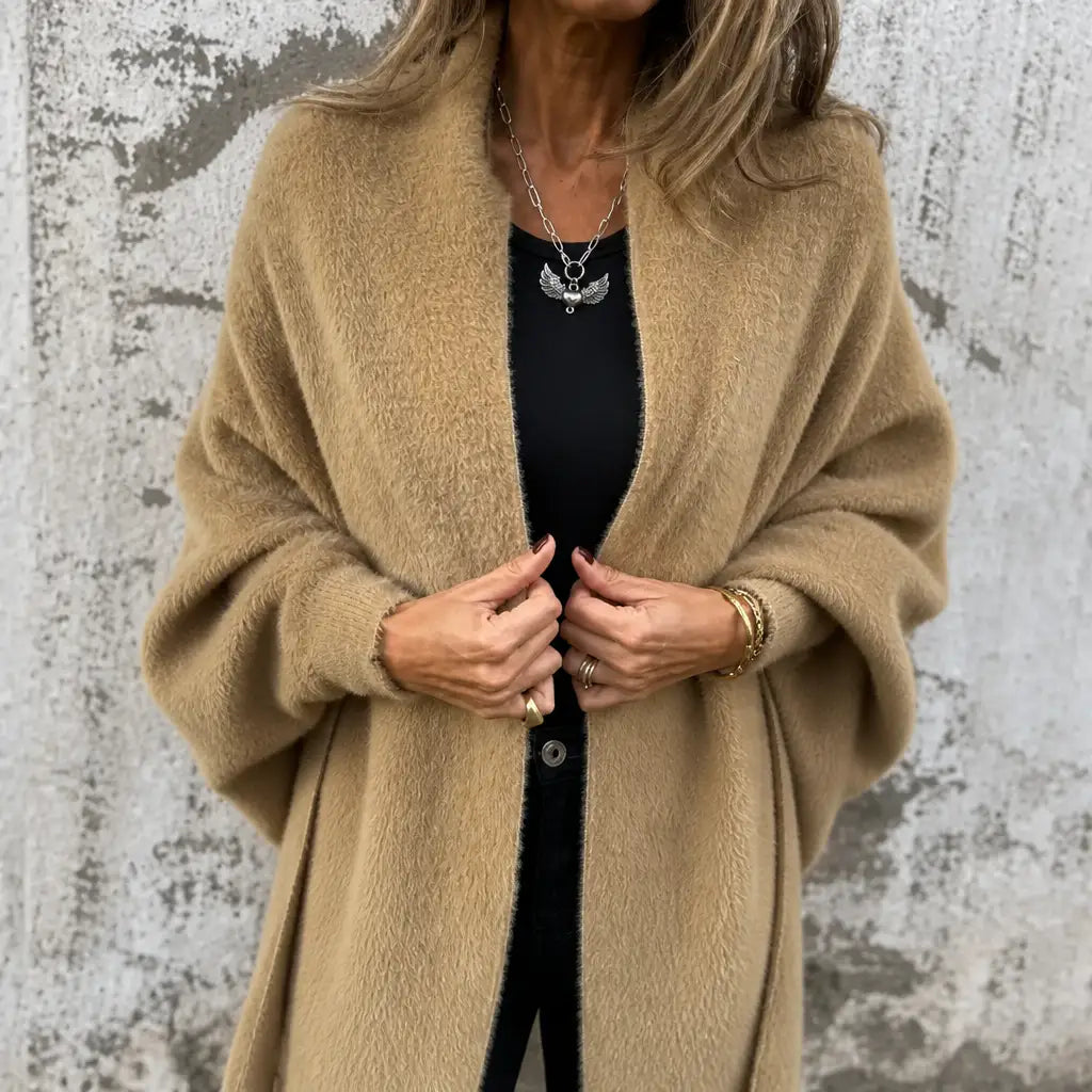 Emperatriz | Abrigo de Paño con Cuello Chal