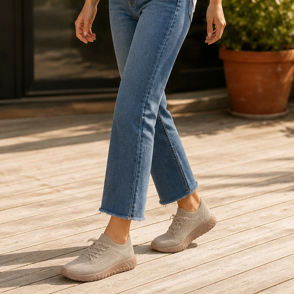 Bernarda | Zapatilla de Malla con Cuello Elástico