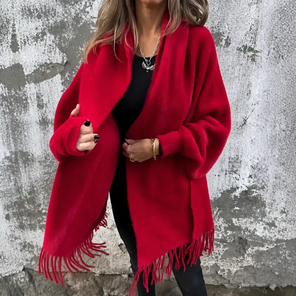 Emperatriz | Abrigo de Paño con Cuello Chal