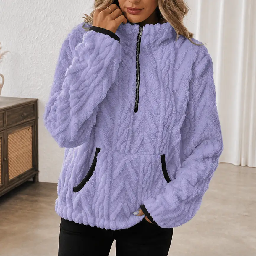 Consuelo | Sudadera Polar con Media Cremallera