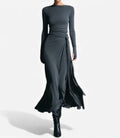 Gloria™ | Vestido Largo Drapeado Fluido