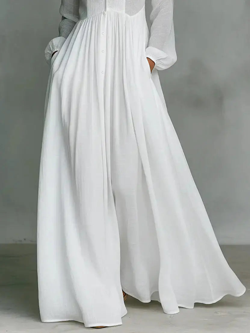 Vivaldi™ | Vestido Maxi de Lino y Algodón